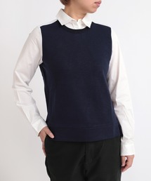 min@RNA | B2219 シャツ×裏毛コンビプルオーバー(シャツ/ブラウス)