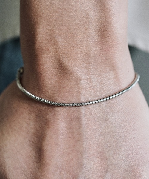 WYM LIDNM（ウィム バイ リドム）の「COMBINATION CHAIN BRACELET / SNAKE CHAIN BRACELET（ブレスレット・メンズ・シルバー系1/シルバー系2・S/FREE/M）」の3枚目の写真