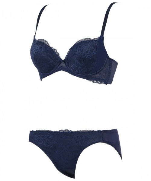 AMOSTYLE BY Triumph（アモスタイルバイトリンプ）の「きゅっと寄せブラ ブラ＆ショーツセット デイジーレース【B,C,Dカップ】AMST1150 WHU3 + Hikini JX【amo-kb】（ブラ&ショーツ・レディース・ネイビー/チェリーピンク/ライトグリーン・D70M/D75L/B70M/B75M/C65M/C70M/C75L/D65M/B65M）」の22枚目の写真