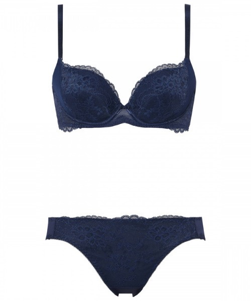 AMOSTYLE BY Triumph（アモスタイルバイトリンプ）の「きゅっと寄せブラ ブラ＆ショーツセット デイジーレース【B,C,Dカップ】AMST1150 WHU3 + Hikini JX【amo-kb】（ブラ&ショーツ・レディース・ネイビー/チェリーピンク/ライトグリーン・D70M/D75L/B70M/B75M/C65M/C70M/C75L/D65M/B65M）」の14枚目の写真