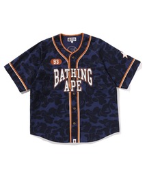 A BATHING APE | SOLID CAMO MULTI LOGO BASEBALL SS SHIRT(シャツ/ブラウス)