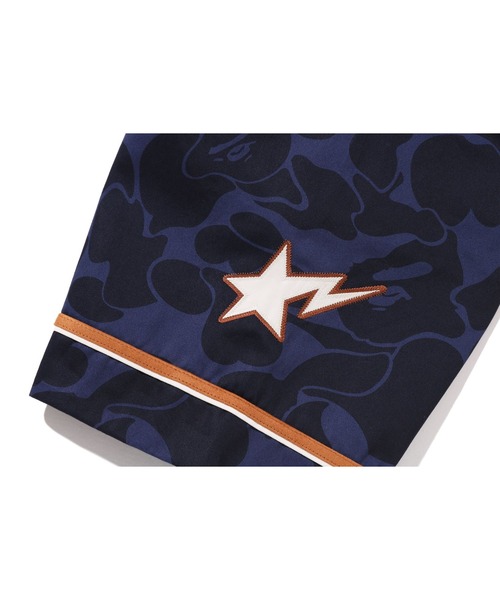 A BATHING APE（アベイシングエイプ）の「SOLID CAMO MULTI LOGO BASEBALL SS SHIRT（シャツ/ブラウス・メンズ・アイボリー/ネイビー・MEDIUM/X-LARGE/XX-LARGE/SMALL/LARGE）」の10枚目の写真