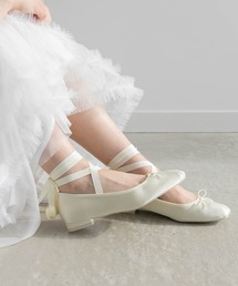 RANDA | 【Tulip Collection】2WAY チューリップレースアップバレエシューズ(パンプス)
