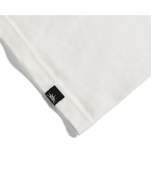 BGL(ビージーエル)の「RAW EDGE LOGO TEE / 切りっぱなし / ロゴ /アップリケ 半袖Tシャツ(Tシャツ/カットソー・レディース・チャコールグレー/オフホワイト・S/L/M)」の7枚目の写真