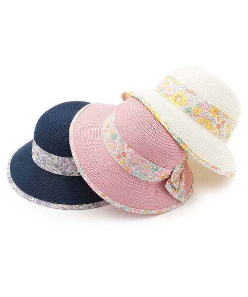 sense of wonder（センスオブワンダー）の「ウォッシャブルブレードリバティリボン帽子（ハット・キッズ・ホワイト系/ピンク/ネイビー・50-52cm/48-50cm/52-54cm）」の9枚目の写真