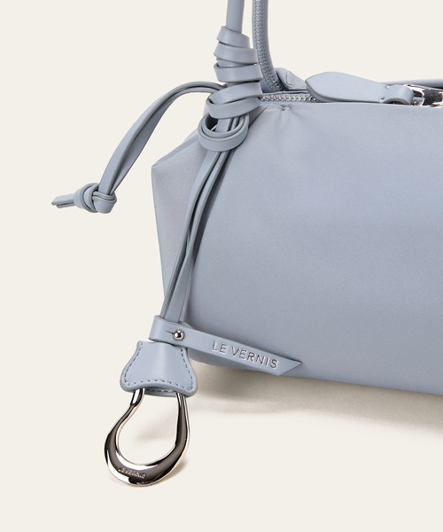 LE VERNIS（ル・ベルニ）の「[LE VERNIS] Marshmallow boston bag (Fabric)（ショルダーバッグ・レディース・ブラウン/ブルー/ブラック・FREE）」の6枚目の写真