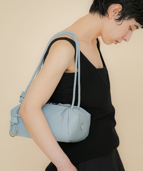 LE VERNIS（ル・ベルニ）の「[LE VERNIS] Marshmallow boston bag (Fabric)（ショルダーバッグ・レディース・ブラウン/ブルー/ブラック・FREE）」の13枚目の写真