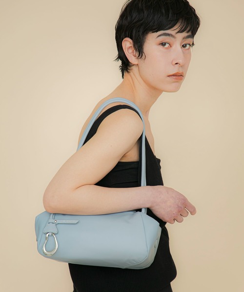 LE VERNIS（ル・ベルニ）の「[LE VERNIS] Marshmallow boston bag (Fabric)（ショルダーバッグ・レディース・ブラウン/ブルー/ブラック・FREE）」の14枚目の写真