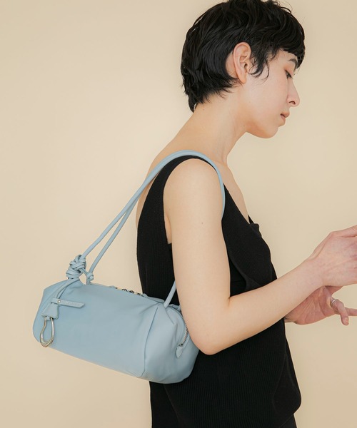 LE VERNIS（ル・ベルニ）の「[LE VERNIS] Marshmallow boston bag (Fabric)（ショルダーバッグ・レディース・ブラウン/ブルー/ブラック・FREE）」の15枚目の写真