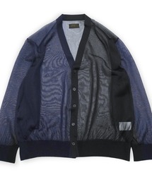 ANTHEM A（アンセムエー）の「【ANTHEM A】 BICOLOR SHEER KNIT CARDIGAN（カーディガン/ボレロ）」