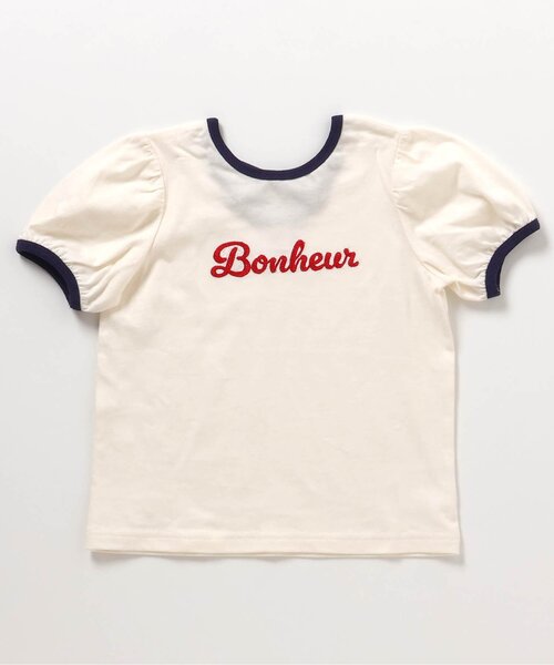 apres les cours（アプレレクール）の「【WEB限定】バッククロスロゴTシャツ（Tシャツ/カットソー・キッズ・ネイビー/ブラウン/サックスブルー/アイボリー・140/120/130/100/80/90/110）」の5枚目の写真