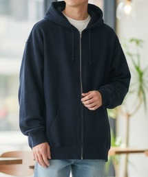 【LIFEMAX/ライフマックス】10オンス フードジップパーカ（裏パイル）/フルジップ ユニセックス 無地　ビッグサイズ