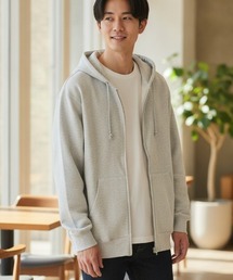【LIFEMAX/ライフマックス】10オンス フードジップパーカ(裏パイル)/フルジップ ユニセックス 無地 ビッグサイズ