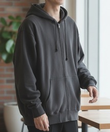 【LIFEMAX/ライフマックス】10オンス フードジップパーカ(裏パイル)/フルジップ ユニセックス 無地 ビッグサイズ