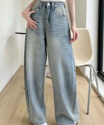 Ada.（エイダ）の「ヴィンテージライク ワイドデニム（デニムパンツ）」