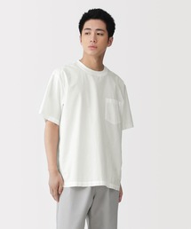 紳士　涼感クルーネック半袖布帛Ｔシャツ