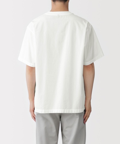 無印良品(ムジルシリョウヒン)の「紳士 涼感クルーネック半袖布帛Tシャツ(シャツ/ブラウス・メンズ・カーキ/ブラック/ネイビー/ダークグレー/ホワイト・M/L/XL/S)」の20枚目の写真