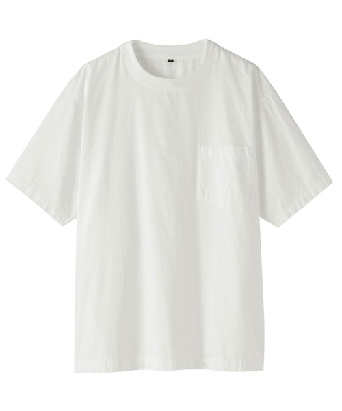 無印良品(ムジルシリョウヒン)の「紳士 涼感クルーネック半袖布帛Tシャツ(シャツ/ブラウス・メンズ・カーキ/ブラック/ネイビー/ダークグレー/ホワイト・M/L/XL/S)」の22枚目の写真