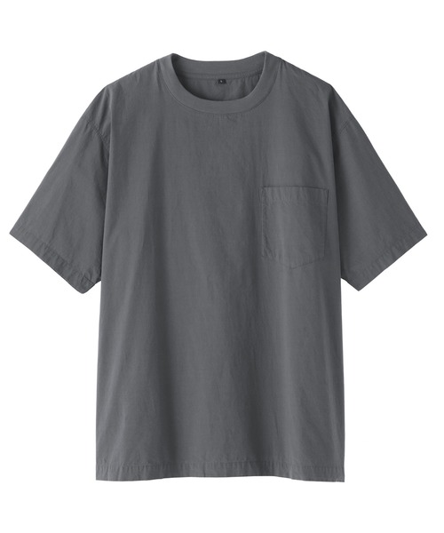 無印良品(ムジルシリョウヒン)の「紳士 涼感クルーネック半袖布帛Tシャツ(シャツ/ブラウス・メンズ・カーキ/ブラック/ネイビー/ダークグレー/ホワイト・M/L/XL/S)」の16枚目の写真