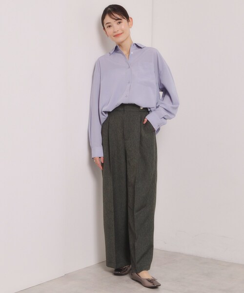 ITS'DEMO（イッツデモ）の「【洗濯機OK】デニム風ワイドパンツ（その他パンツ・レディース・ネイビー/ブラック・00）」の4枚目の写真