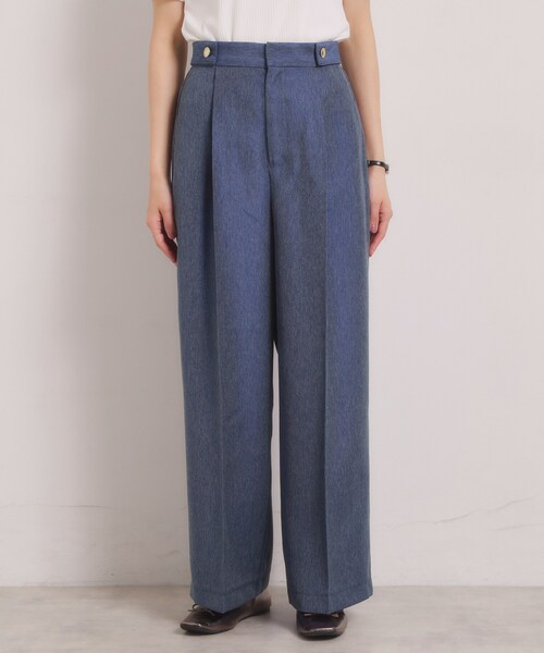ITS'DEMO（イッツデモ）の「【洗濯機OK】デニム風ワイドパンツ（その他パンツ・レディース・ネイビー/ブラック・00）」の11枚目の写真