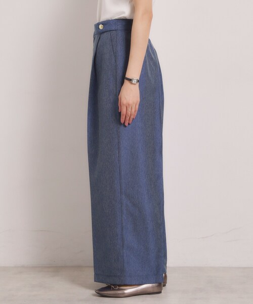 ITS'DEMO（イッツデモ）の「【洗濯機OK】デニム風ワイドパンツ（その他パンツ・レディース・ネイビー/ブラック・00）」の12枚目の写真