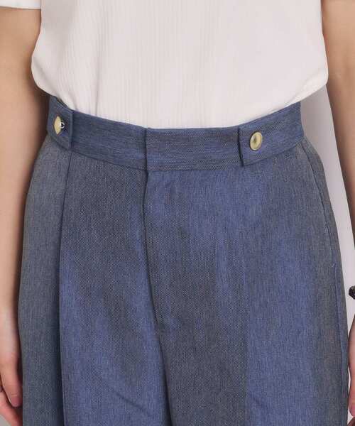 ITS'DEMO（イッツデモ）の「【洗濯機OK】デニム風ワイドパンツ（その他パンツ・レディース・ネイビー/ブラック・00）」の14枚目の写真