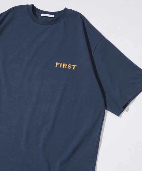 Firsthand(ファーストハンド)の「Firsthand/ファーストハンド 6オンス フロントロゴ 刺繍 クルーネックTシャツ / ワンポイントデザインTシャツ LEFT CHEST EMBROIDERY FIRST(Tシャツ/カットソー・メンズ・ブルーグレー/チャコールグレー/ブラック/ホワイト/グレー/ネイビー・LARGE/MEDIUM)」の6枚目の写真
