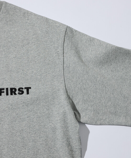 Firsthand(ファーストハンド)の「Firsthand/ファーストハンド 6オンス フロントロゴ 刺繍 クルーネックTシャツ / ワンポイントデザインTシャツ LEFT CHEST EMBROIDERY FIRST(Tシャツ/カットソー・メンズ・ブルーグレー/チャコールグレー/ブラック/ホワイト/グレー/ネイビー・LARGE/MEDIUM)」の12枚目の写真