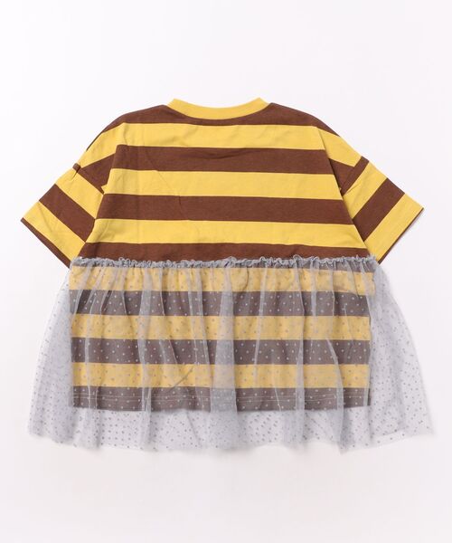 MARKEY'S(マーキーズ)の「【LSP WOW!】チュール付きボーダー半袖Tee(Tシャツ/カットソー・キッズ・ライトブルー/グリーン系その他/ピンク系その他/イエロー系その他・100/90/80/95/130/120/110)」の18枚目の写真