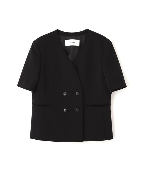 ADORE(アドーア)の「◆ストレッチジョーゼットジャケット(ノーカラージャケット・レディース・ブラック・38)」の19枚目の写真