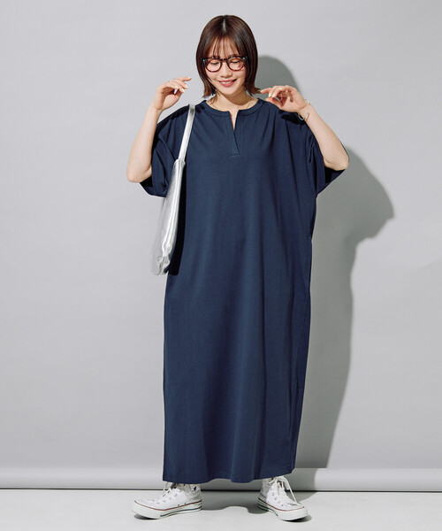 FREAK'S STORE(フリークスストア)の「限定展開 <接触冷感・吸水速乾・UVカット・抗菌・防臭>STORATECH(ストラテック) キーネック ワンピース(ワンピース・レディース・ブラック/ブラウン/ベージュ/ネイビー・MEDIUM/SMALL)」の19枚目の写真