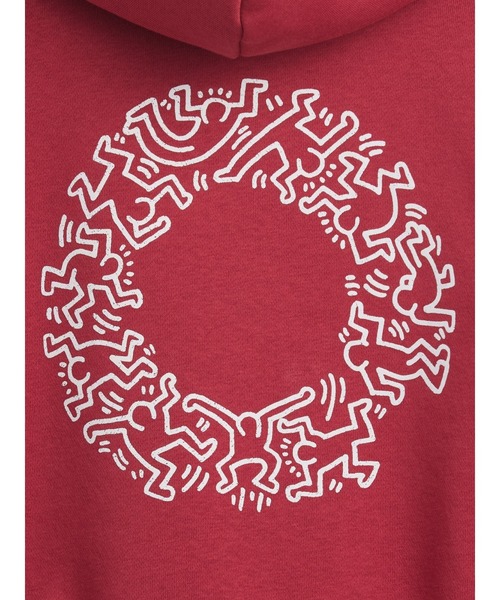 GAP(ギャップ)の「キース・ヘリング ヴィンテージソフトパーカー (幼児)(パーカー・キッズ・レッド・105cm/110cm/100cm/95cm/80cm/90cm/70cm)」の3枚目の写真