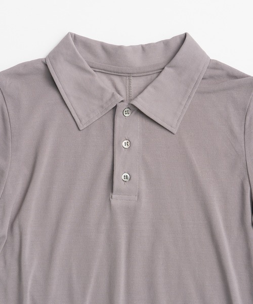 PRANK PROJECT(プランクプロジェクト)の「レイヤードポロシャツ / Layered Polo Shirt(Tシャツ/カットソー・レディース・グレー/ブラック/レッド・FREE)」の20枚目の写真