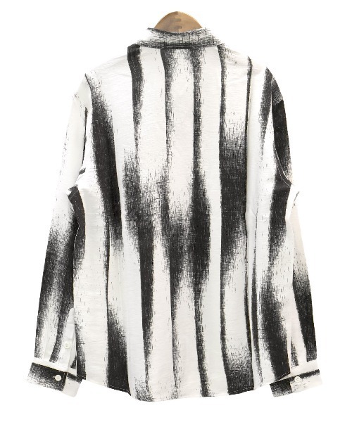 LUXSTYLE（ラグスタイル）の「梨地クレープ総柄プリント長袖シャツ（シャツ/ブラウス・メンズ・ホワイト/ブラック・L/M/XL）」の16枚目の写真