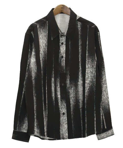 LUXSTYLE（ラグスタイル）の「梨地クレープ総柄プリント長袖シャツ（シャツ/ブラウス・メンズ・ホワイト/ブラック・L/M/XL）」の17枚目の写真