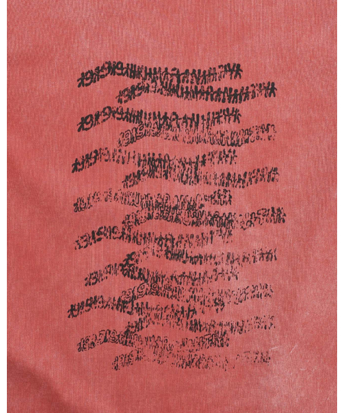 999HUMANITY(999ヒューマニティ)の「ヒューマンウェーブ ハーフTシャツ (レッド)(Tシャツ/カットソー・メンズ・その他・1(S)/2(M)/3(L))」の5枚目の写真