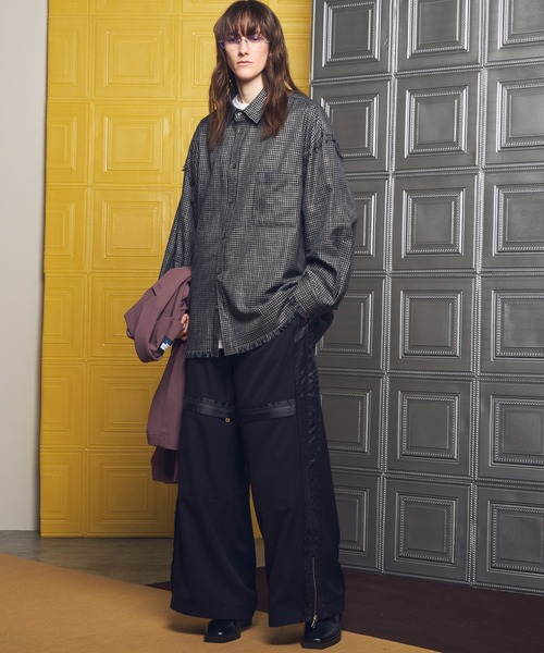 MAISON SPECIAL(メゾンスペシャル)の「《UNISEX》Inside Out Prime-Wide Zip Flight Trousers/インサイドアウトプライムワイドZIPフライトスラックス【MAISON SPECIAL/メゾンスペシャル】(その他パンツ・メンズ・チャコールグレー/ブラック/ピンク・2/1/0)」の5枚目の写真