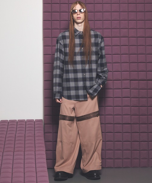 MAISON SPECIAL(メゾンスペシャル)の「《UNISEX》Inside Out Prime-Wide Zip Flight Trousers/インサイドアウトプライムワイドZIPフライトスラックス【MAISON SPECIAL/メゾンスペシャル】(その他パンツ・メンズ・チャコールグレー/ブラック/ピンク・2/1/0)」の14枚目の写真