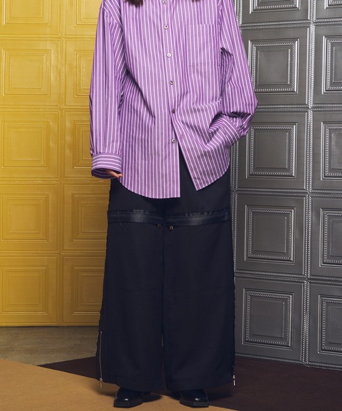 MAISON SPECIAL(メゾンスペシャル)の「《UNISEX》Inside Out Prime-Wide Zip Flight Trousers/インサイドアウトプライムワイドZIPフライトスラックス【MAISON SPECIAL/メゾンスペシャル】(その他パンツ・メンズ・チャコールグレー/ブラック/ピンク・2/1/0)」の16枚目の写真