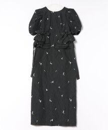 ANDRESD】lace panel accent dress 結婚式 パーティードレス