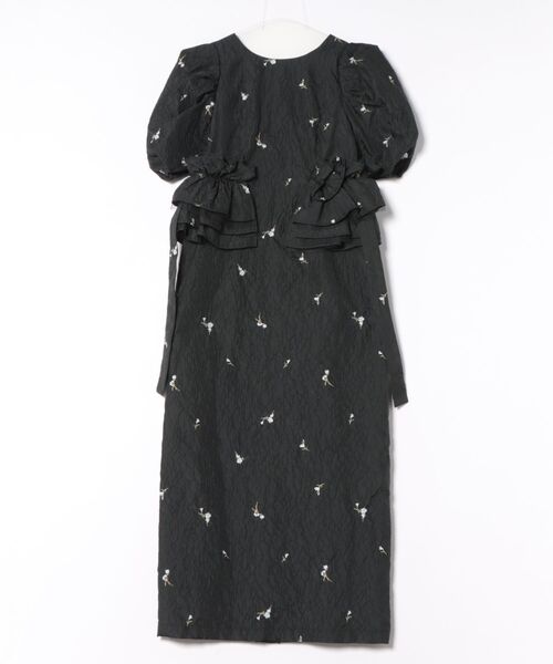 セール】【ANDRESD】blossom frill dress 結婚式 パーティードレス