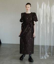 【ANDRESD】blossom frill dress 結婚式 パーティードレス オケージョンドレス お呼ばれ 二次会 成人式 同窓会