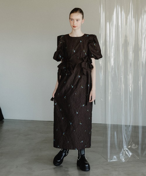 セール】【ANDRESD】blossom frill dress 結婚式 パーティードレス