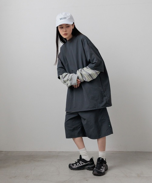 LOWRYS FARM(ローリーズファーム)の「SETUP可能【LFM(U)】ナイロンドローコードSS/P 670623(Tシャツ/カットソー・メンズ・チャコールグレー/ブラック・LARGE/MEDIUM)」の13枚目の写真