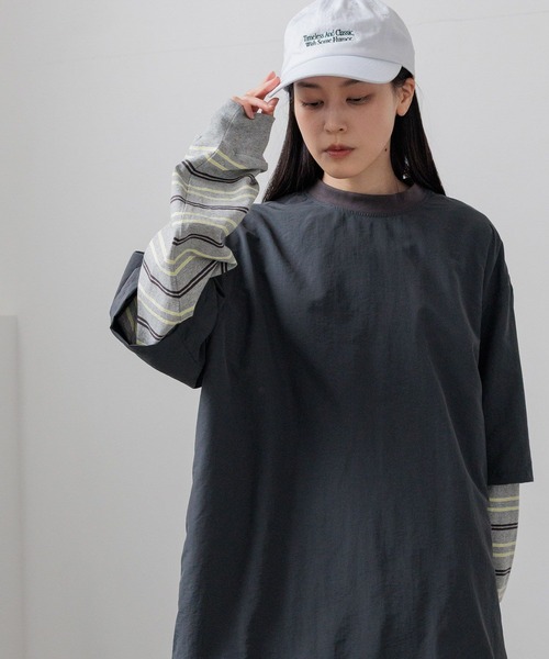 LOWRYS FARM(ローリーズファーム)の「SETUP可能【LFM(U)】ナイロンドローコードSS/P 670623(Tシャツ/カットソー・メンズ・チャコールグレー/ブラック・LARGE/MEDIUM)」の16枚目の写真