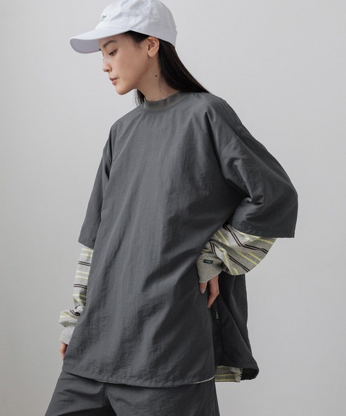 LOWRYS FARM(ローリーズファーム)の「SETUP可能【LFM(U)】ナイロンドローコードSS/P 670623(Tシャツ/カットソー・メンズ・チャコールグレー/ブラック・LARGE/MEDIUM)」の17枚目の写真