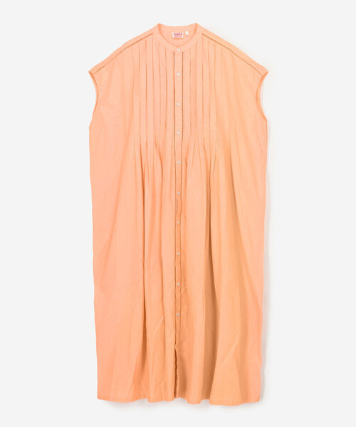 Bshop(ビショップ)の「INDIA INDUSTRY | コットンポプリン ピンタックシャツワンピース WOMEN(ワンピース・レディース・ピンク系その他・1)」の4枚目の写真