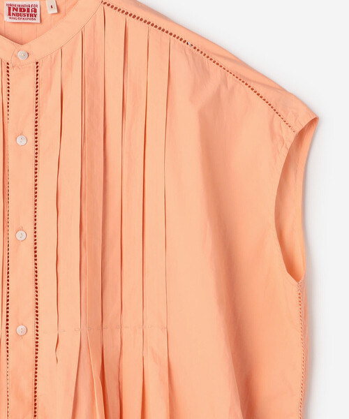 Bshop(ビショップ)の「INDIA INDUSTRY | コットンポプリン ピンタックシャツワンピース WOMEN(ワンピース・レディース・ピンク系その他・1)」の8枚目の写真