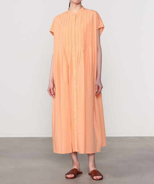 Bshop(ビショップ)の「INDIA INDUSTRY | コットンポプリン ピンタックシャツワンピース WOMEN(ワンピース・レディース・ピンク系その他・1)」の14枚目の写真